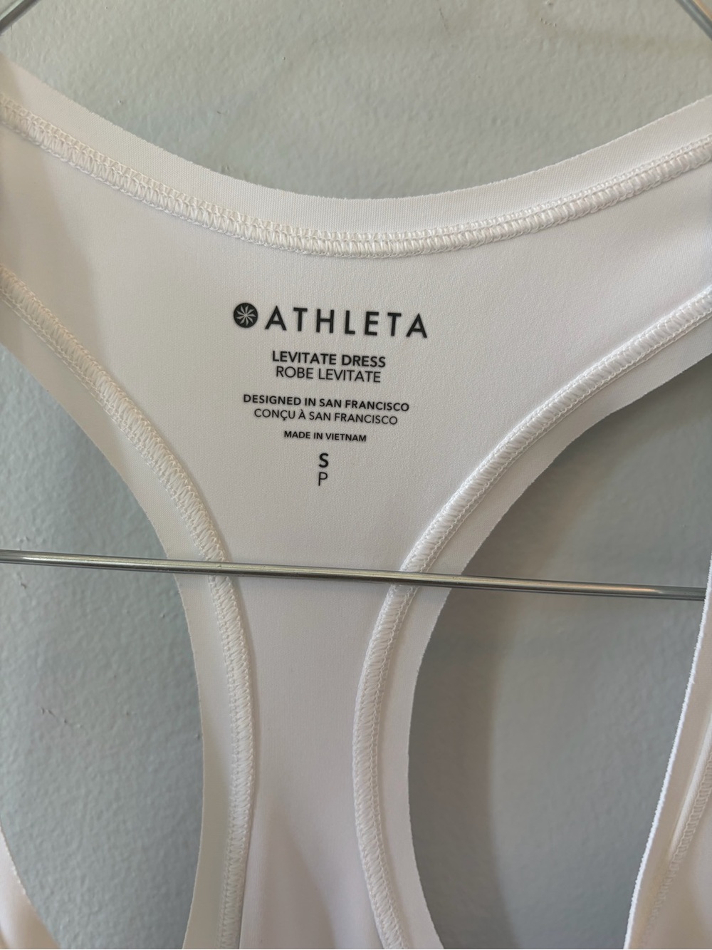 Athleta White Levitate Tank Dress - Size S - Picture 4 of 9